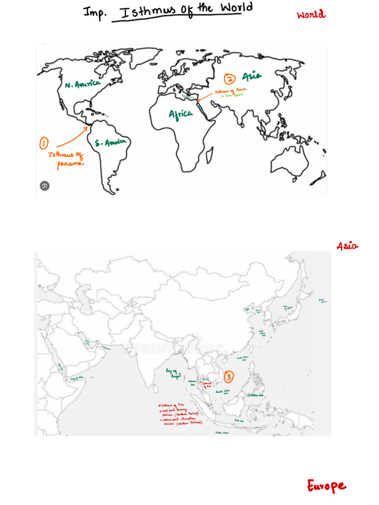 Key Global Isthmuses Overview | PDF