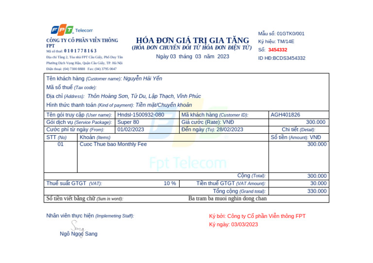 Bill FPT | PDF