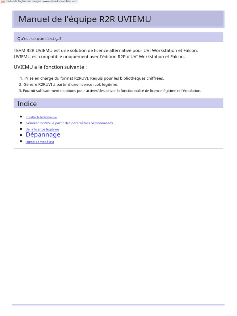 Manuel UVIEMU pour Équipe R2R | PDF | Fichier informatique ...