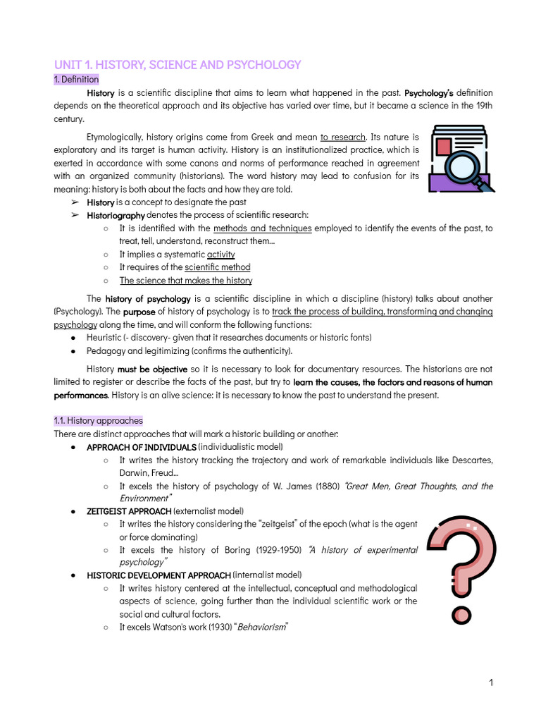 History and Science of Psychology | PDF | Psychology | Science