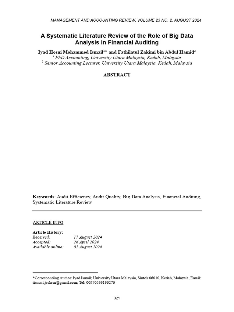 Big Data's Impact on Financial Auditing | PDF | Audit | Big Data