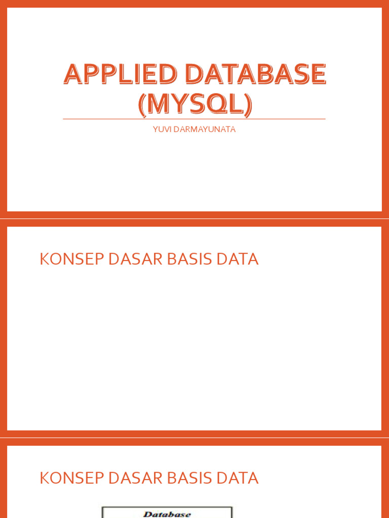Panduan Dasar MySQL dan MariaDB | PDF