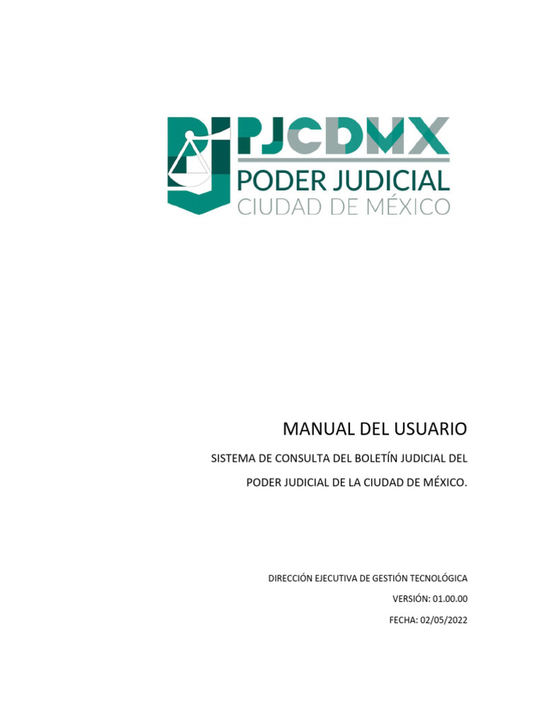 Manual Usua Rio PJ CD MX | PDF | Contraseña | México