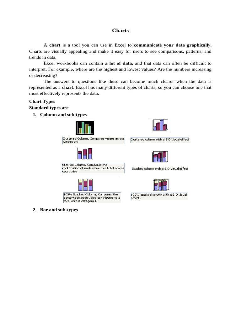 Creating Charts in Excel: A Guide | PDF | Microsoft Excel | Chart