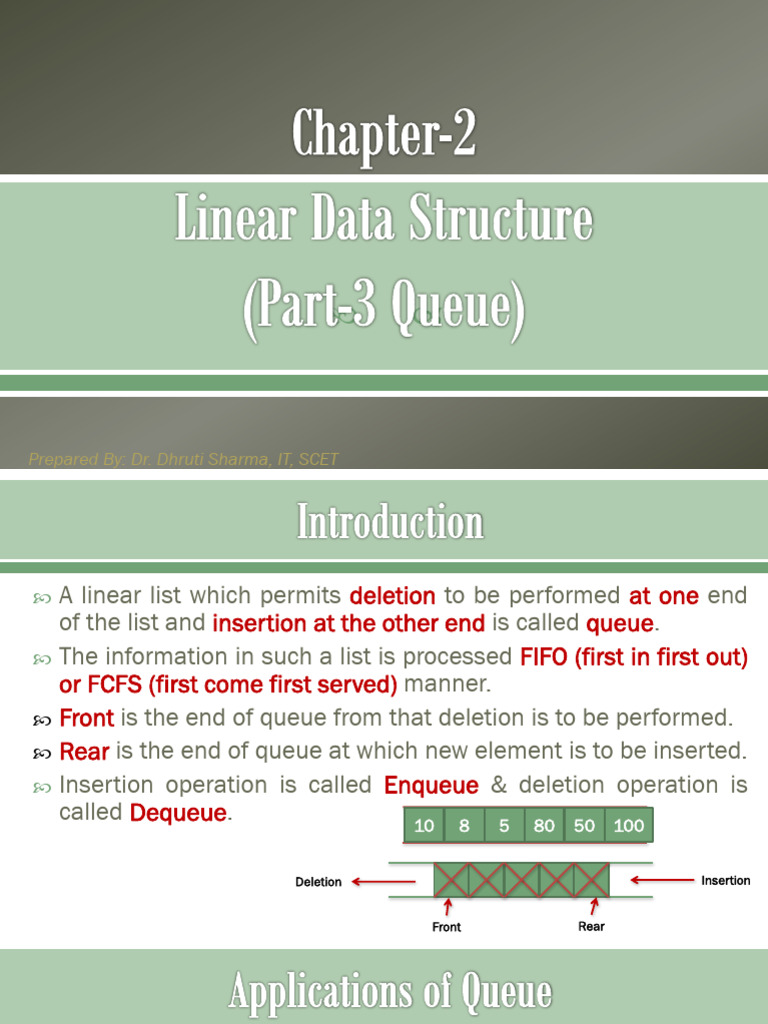 Ch-2 Queue New | PDF | Queue (Abstract Data Type) | Computer Programming