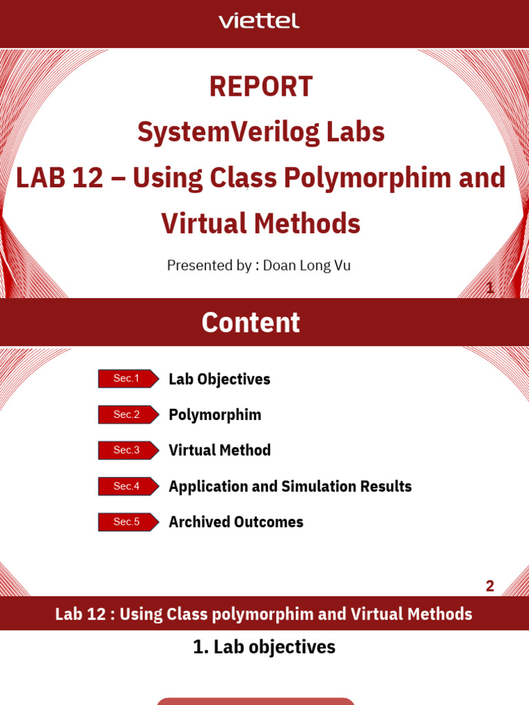 SystemVerilog Class Polymorphism Lab | PDF | Method (Computer ...