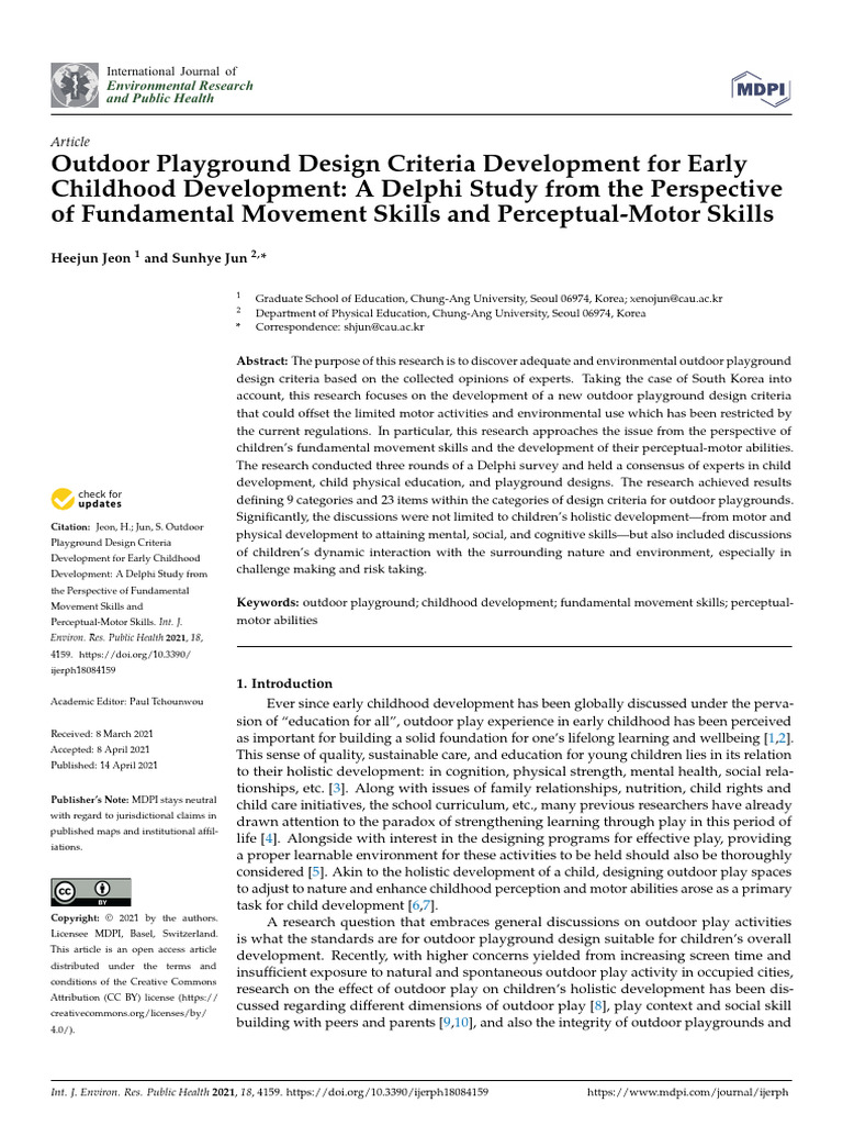 Outdoor Playground Design for Child Development | PDF | Playground ...