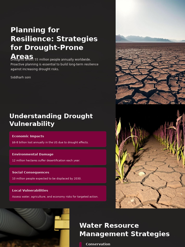 Planning For Resilience Strategies For Drought Prone Areas | PDF ...