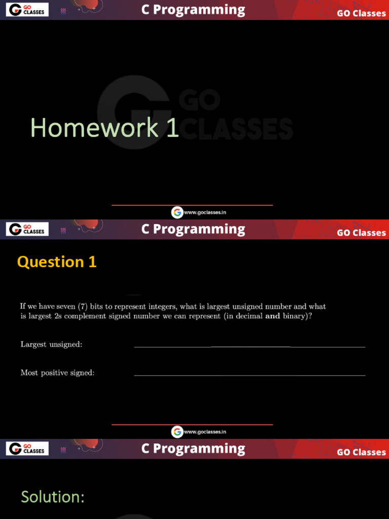 Home Work - 1 | PDF