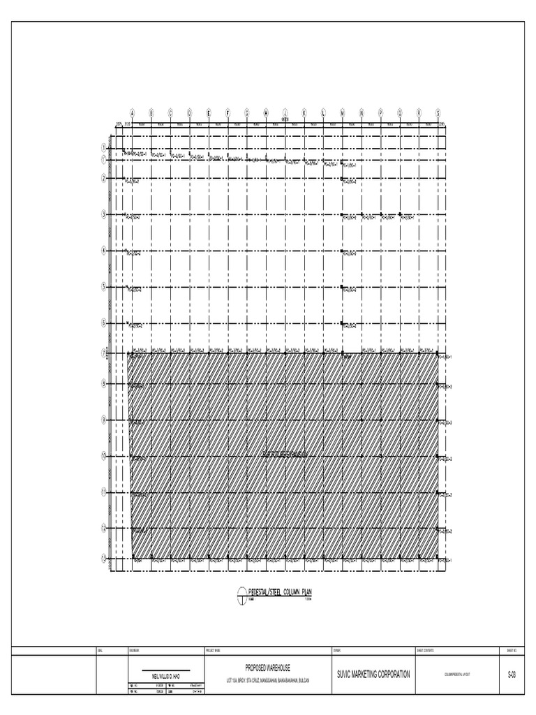 Proposed Warehouse Column Layout | PDF