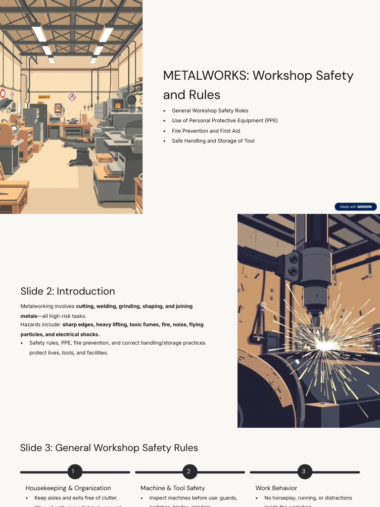 Metalworks Safety and Guidelines | PDF | Welding | Construction