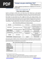 Matrice ACT : Outil de thérapie efficace | PDF | Psychologie | Anxiété