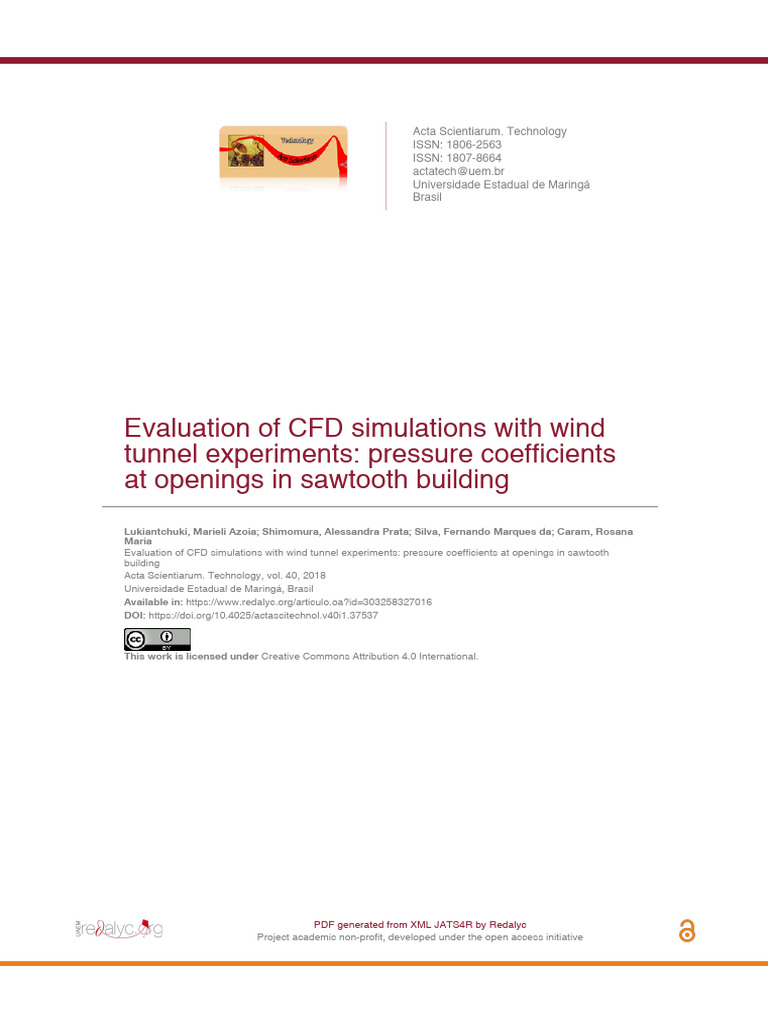 CFD and Wind Tunnel Study on Sawtooth Roof | PDF | Computational Fluid ...