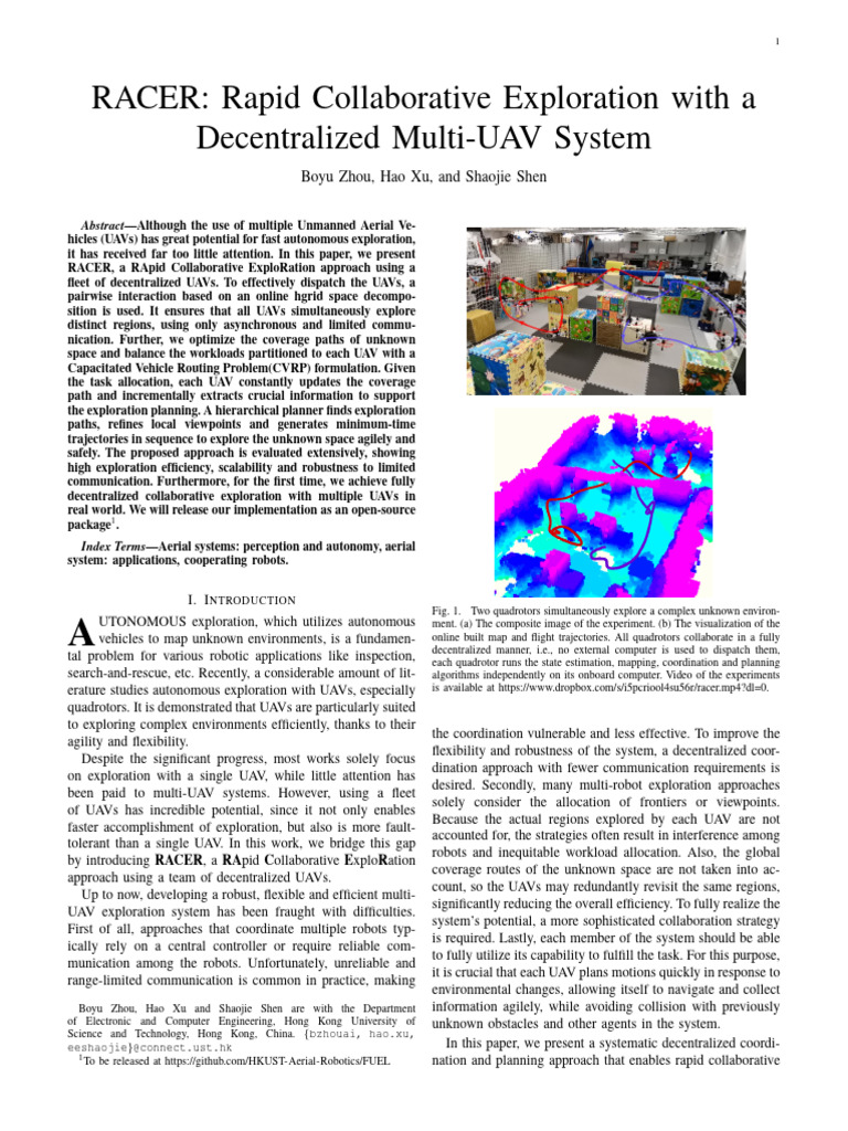 Decentralized Multi-UAV Exploration System | PDF | Unmanned Aerial ...