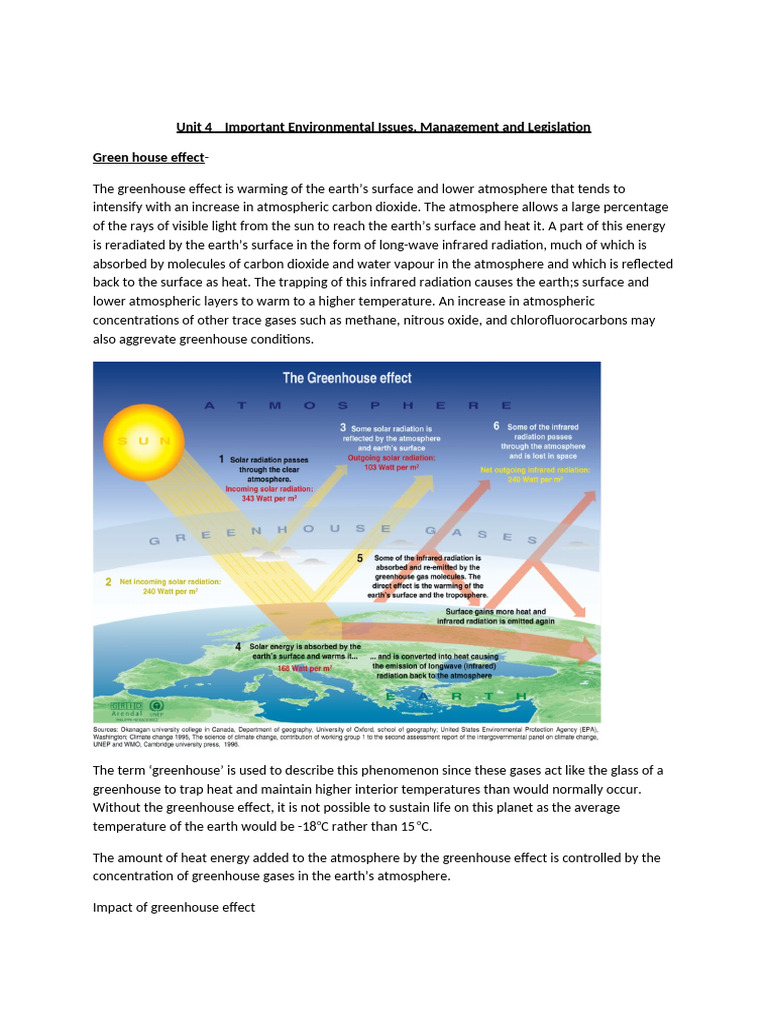 Environmental Issues and Management Overview | PDF | Greenhouse Effect ...