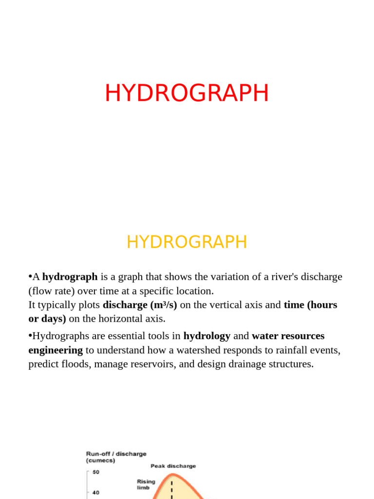 Understanding Hydrographs in Hydrology | PDF | Discharge (Hydrology ...