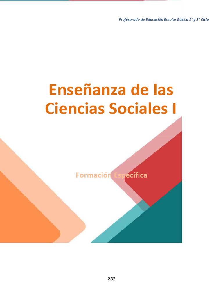 Enseñanza de Ciencias Sociales en Educación Básica | PDF | Aprendizaje ...