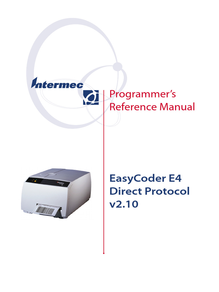 EasyCoder E4 Direct Protocol Manual | PDF | Computer File | Typefaces