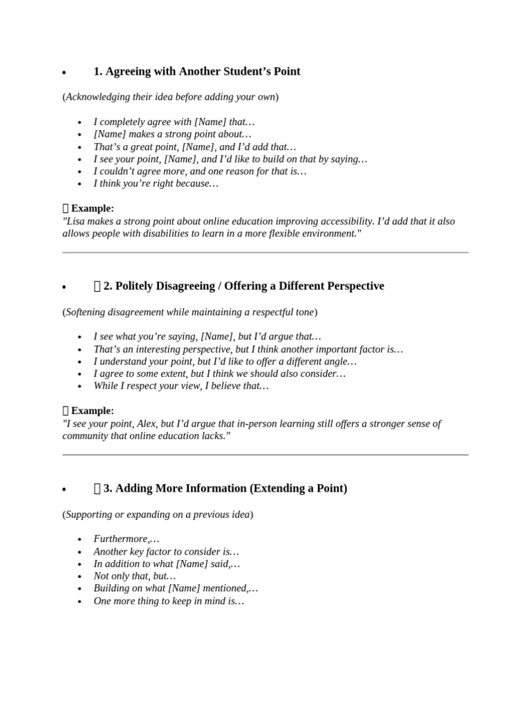 Effective Communication in Discussions | PDF