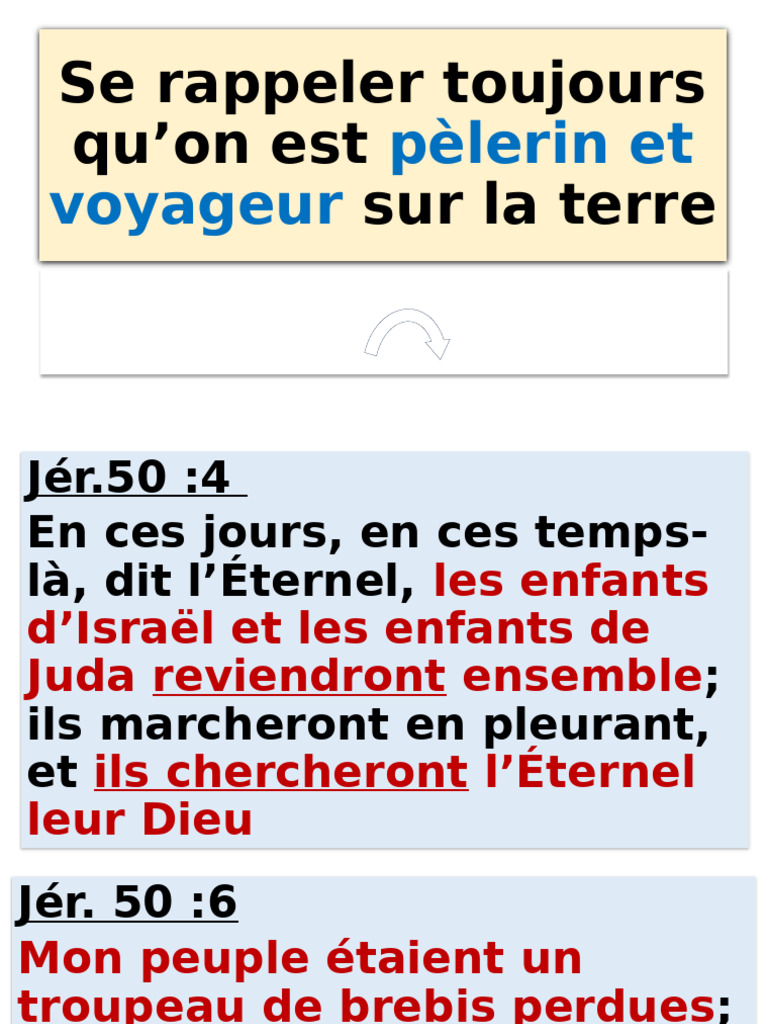 Pèlerins et Voyageurs sur Terre | PDF | Dieu | Doctrines et croyances ...