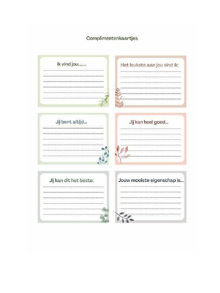 Compliment en | PDF