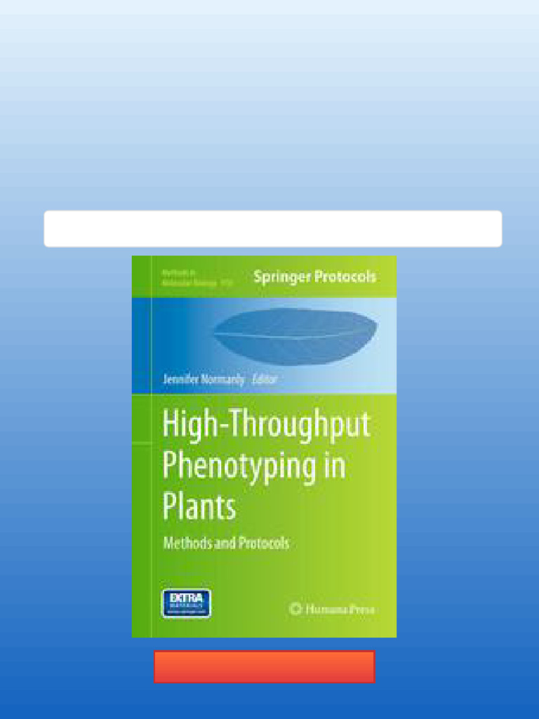 High Throughput Phenotyping in Plants Methods and Protocols 1st Edition ...
