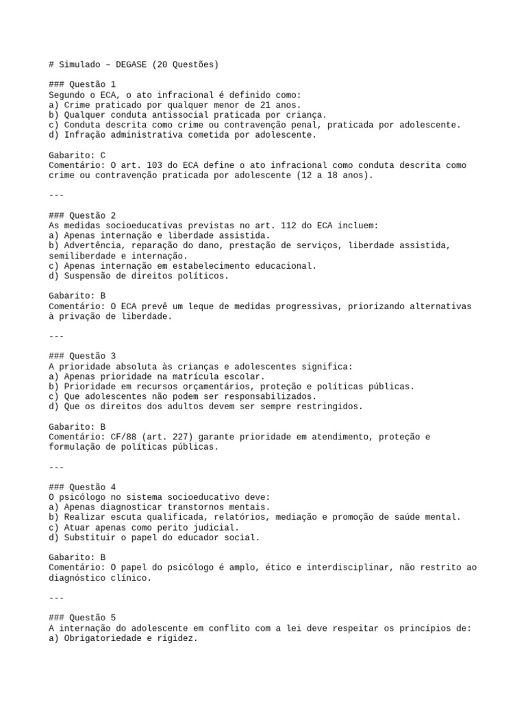 Medidas Socioeducativas e Internação | PDF | Adolescência | Psicologia