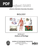 Biology M1 Nature of Biology