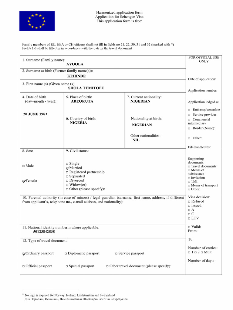 Visa Application Acknowledgment Form | PDF | Travel Visa | Data