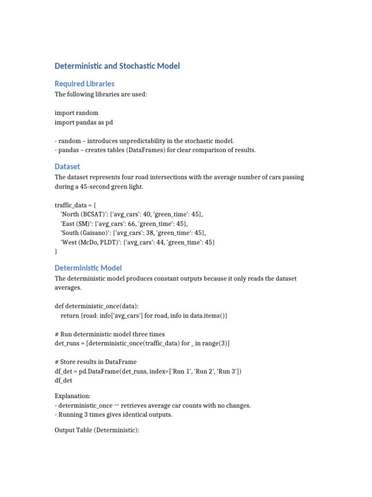Deterministic Stochastic Assignment | PDF | Probability Theory ...