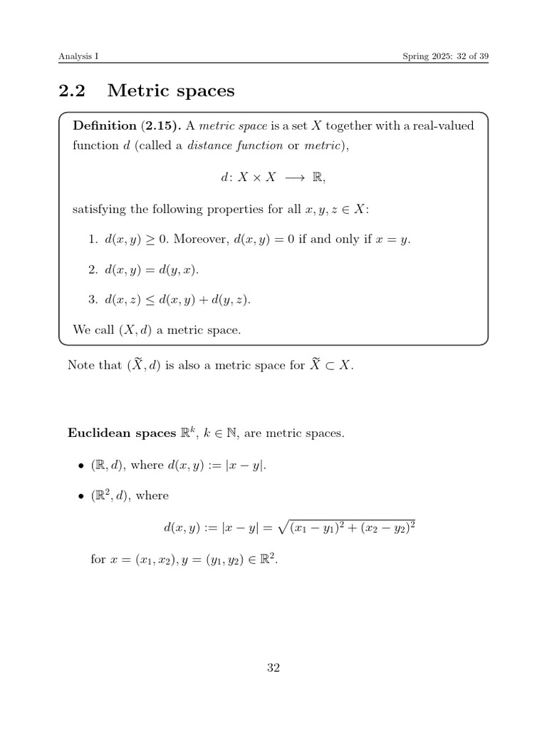 Understanding Metric Spaces and Open Sets | PDF | General Topology ...