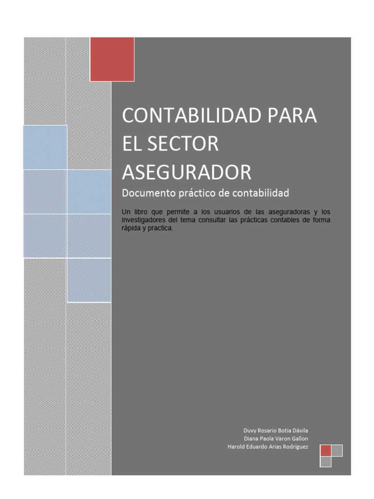 Contabilidad para El Sector Asegurador | PDF | Seguro | Póliza de seguros