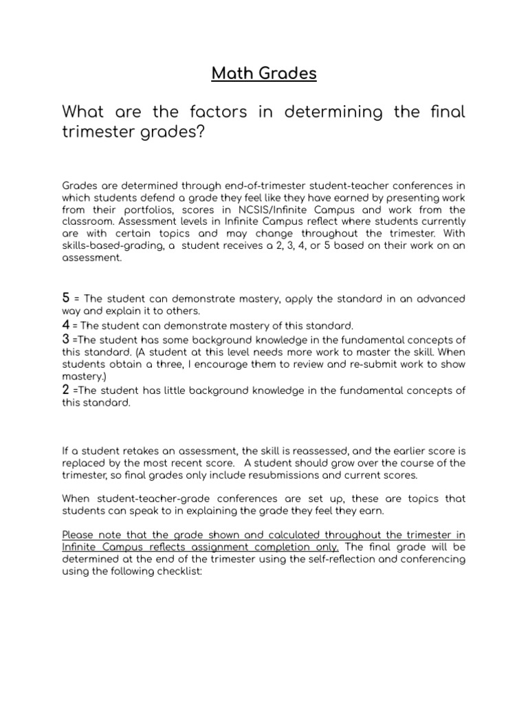 Understanding Math Grade Assessment | PDF | Education Theory ...