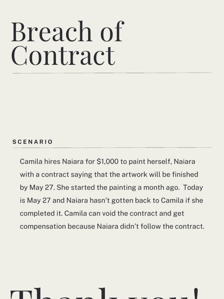 Breach of Contract PDF | PDF