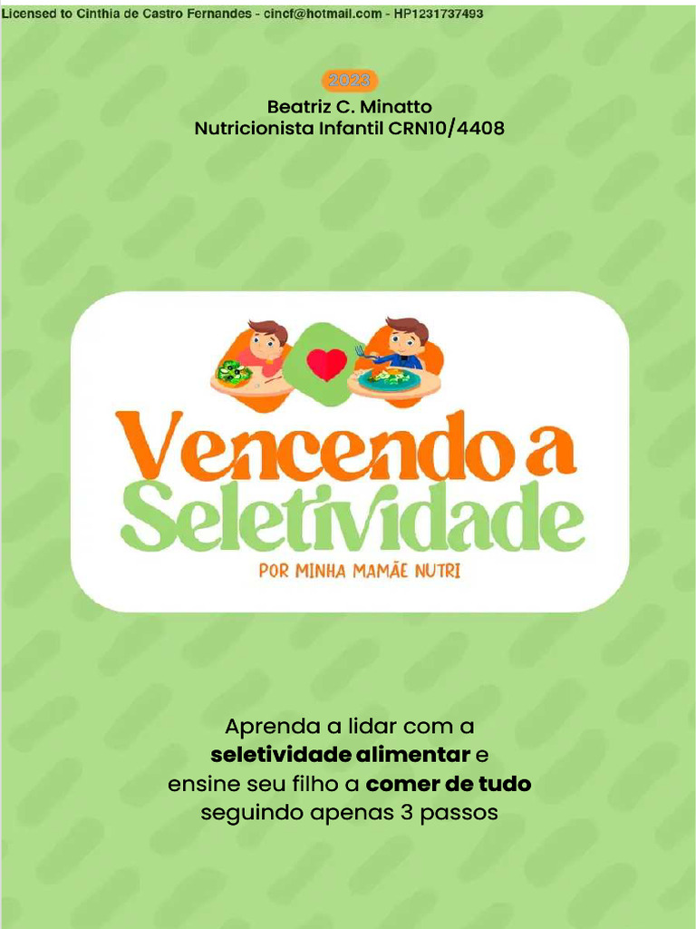 Como Ensinar Seu Filho a Comer Bem | PDF | Caldo | Refeição