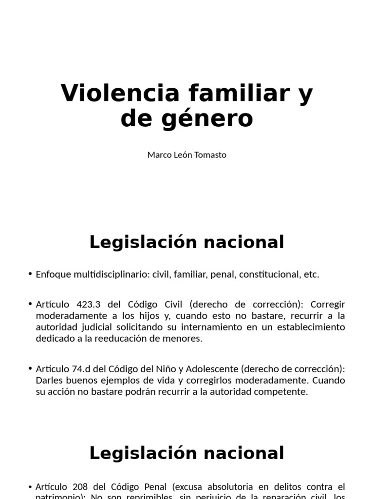 Violencia Familiar y de Género | PDF | La violencia contra las mujeres ...