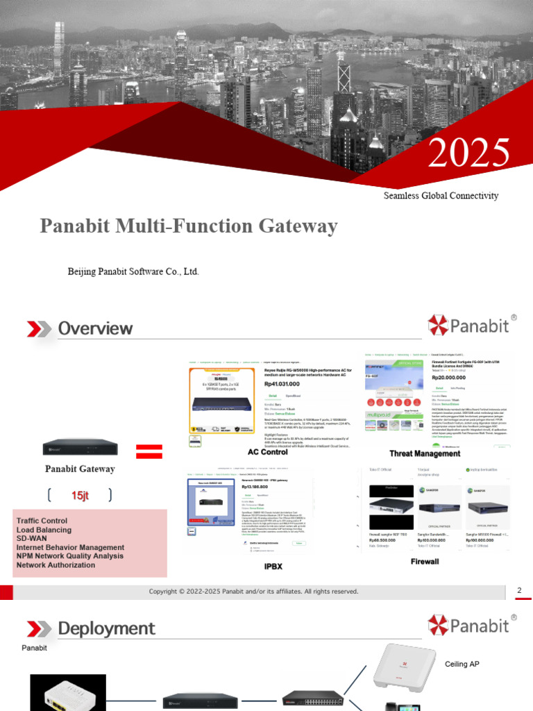 Panabit Multi-Function Gateway Overview | PDF | Computer Network | I Pv6