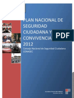 Plan Nacional de Seguridad Ciudadana 2012
