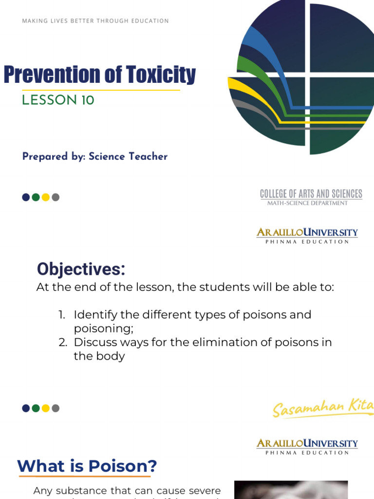 Toxicity Prevention and Poison Types | PDF | Poison | Toxin