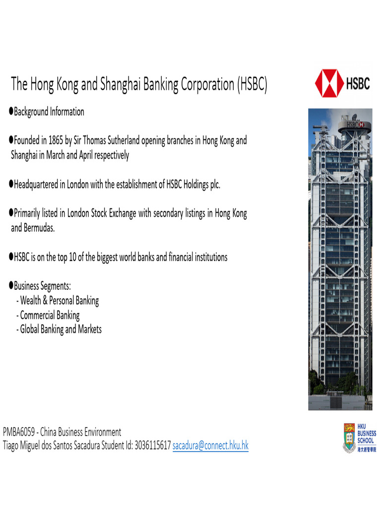 HSBC Tiago Sacadura 3036115617 | PDF | Hsbc | China
