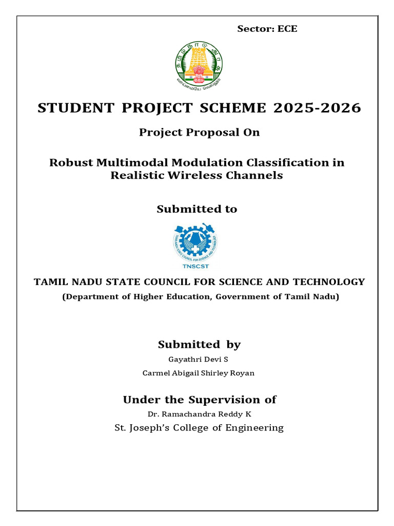 TNSCST 2025: Modulation Classification Project | PDF | Cognitive Radio ...