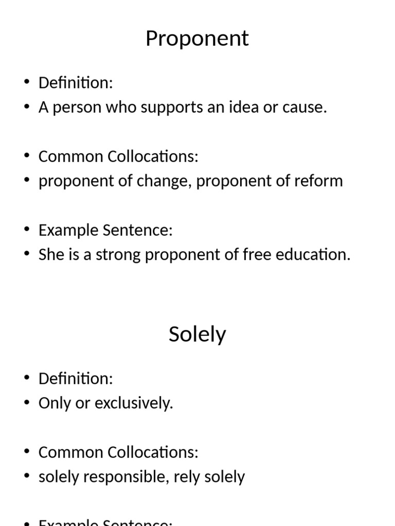 Key Vocabulary Definitions and Examples | PDF | Psychological ...