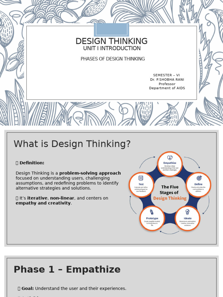 Deep Thinking Unit 1 | PDF