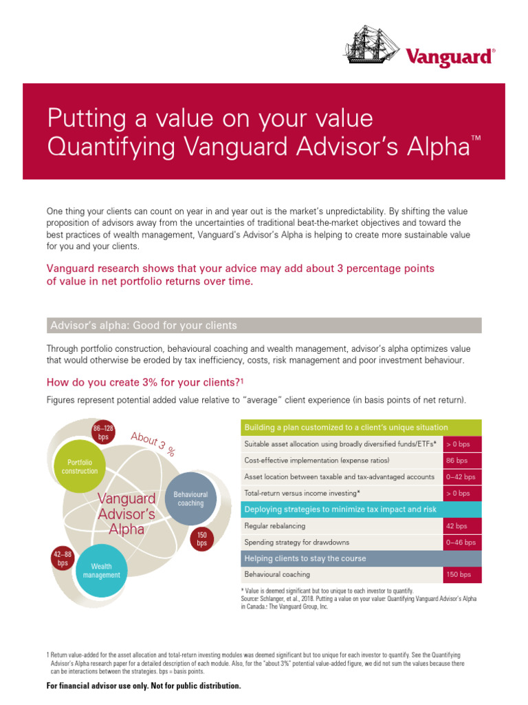 Quantifying Vanguard Advisor's Alpha | PDF | Investing | The Vanguard Group