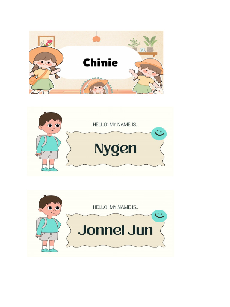Name Tag | PDF