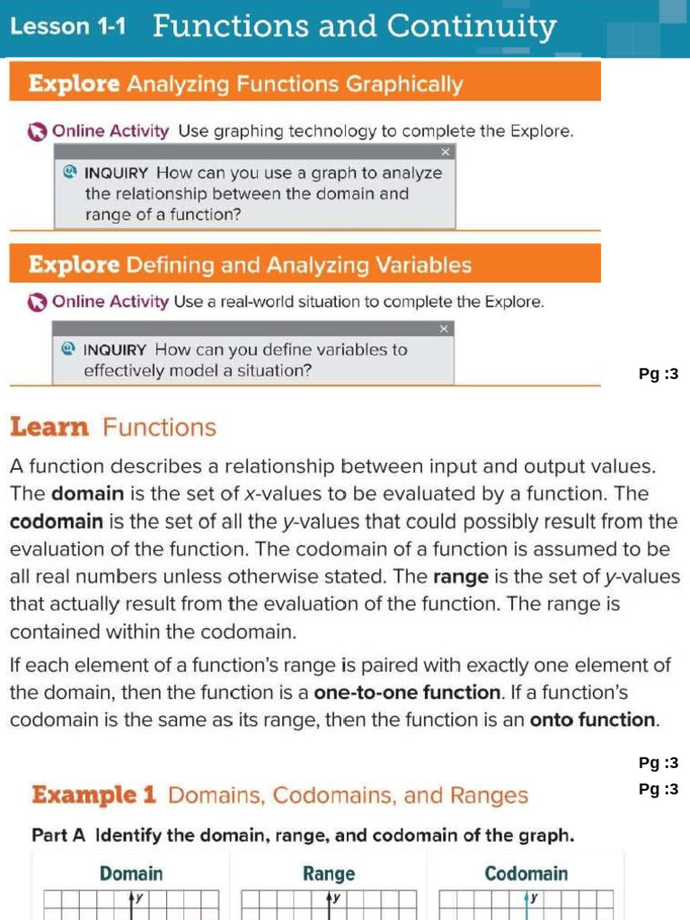 Understanding Domain and Range in Functions | PDF | Function ...