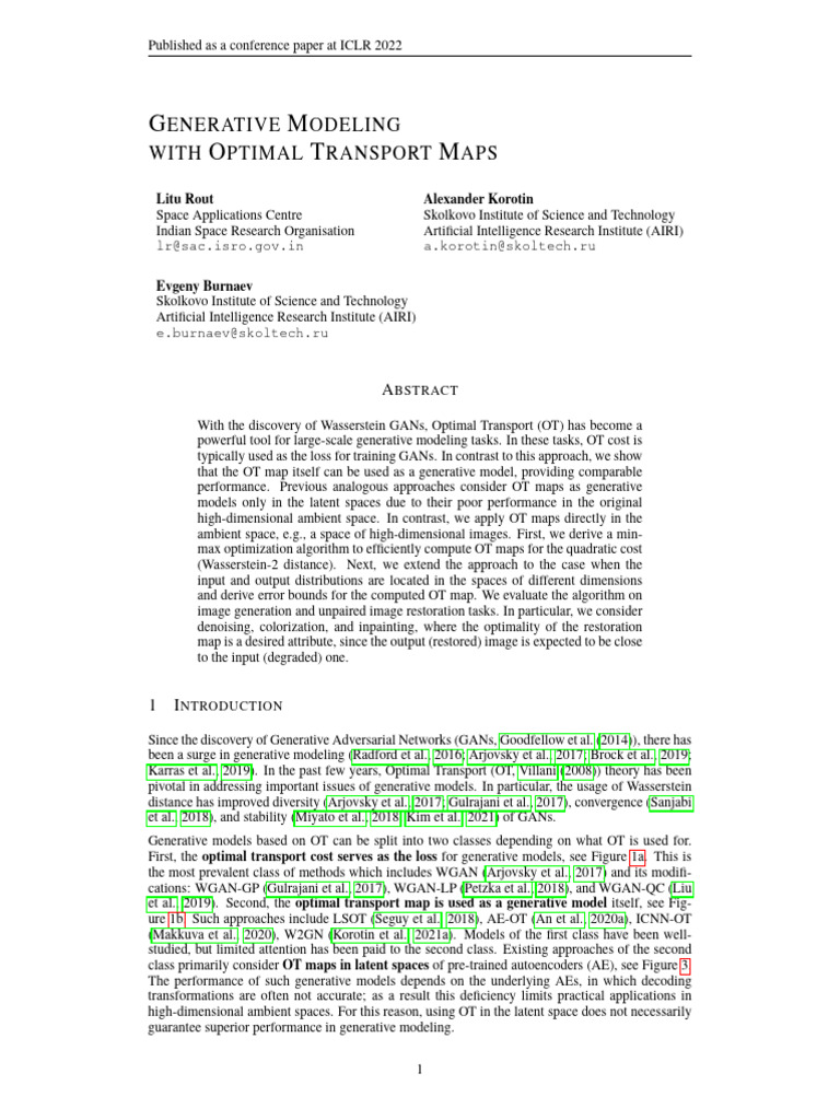 Generative Modeling With Optimal Transport Maps | PDF | Mathematical ...