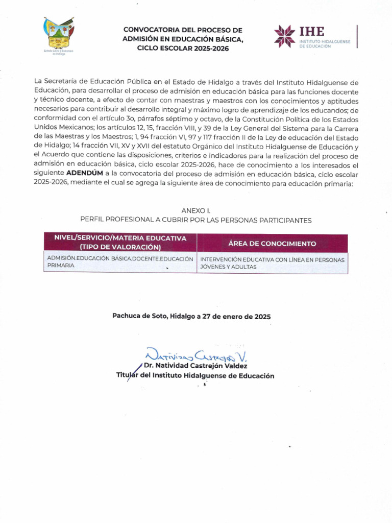 Adendum Adeb HG | PDF