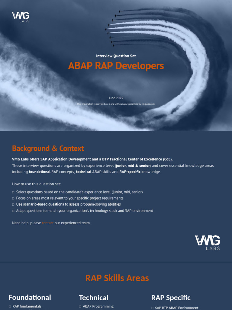 SAP ABAP RAP Interview Questions Guide | PDF | Information Science ...