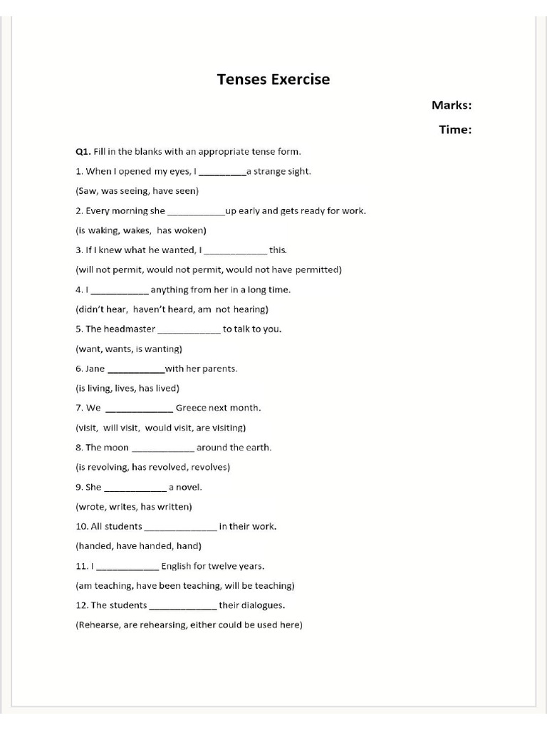 Class 9 Tenses | PDF